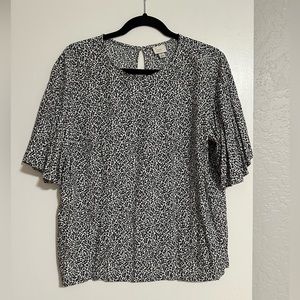 A New Day, short sleeve blouse, size L